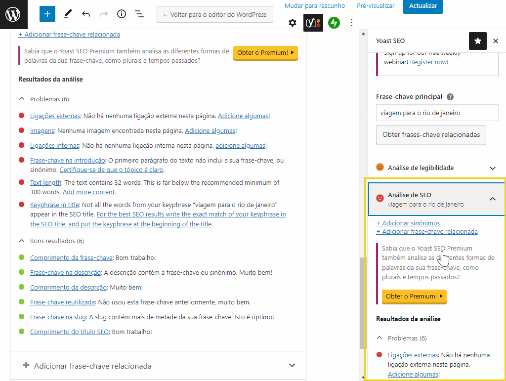 Yoast SEO Premium | Melhore o SEO do seu site WordPress | yoast seo premium 1 01/01/2025
